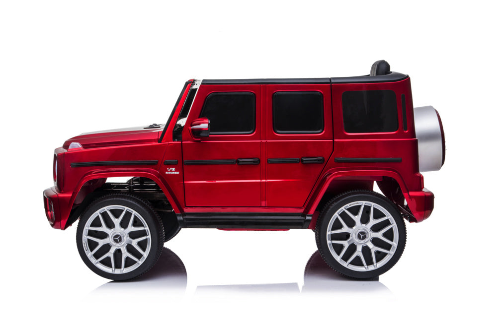 Mercedes G63, Voiture Électrique Pour Enfants Avec Batterie Lithium 12 Volts, Pneus En Caoutchouc, Siège En Cuir Et Bien Plus Encore !