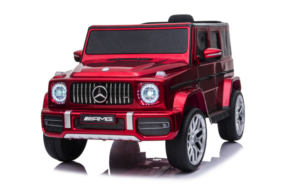 Mercedes G63, Voiture Électrique Pour Enfants Avec Batterie Lithium 12 Volts, Pneus En Caoutchouc, Siège En Cuir Et Bien Plus Encore !