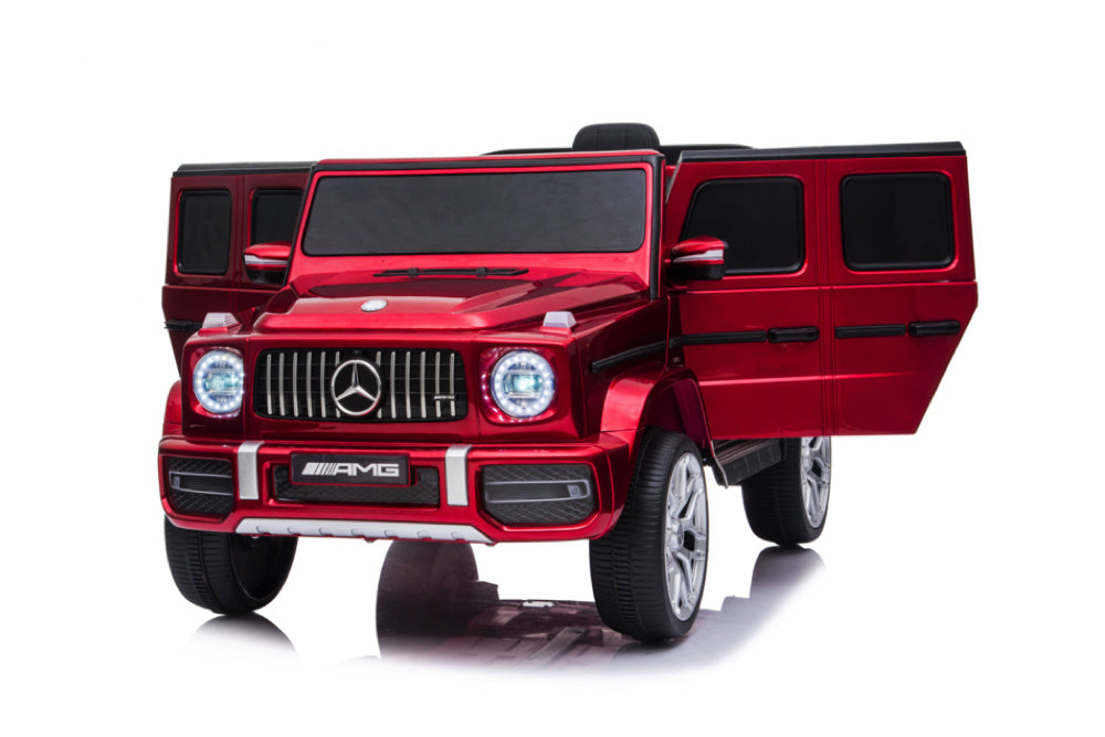 Mercedes G63, Voiture Électrique Pour Enfants Avec Batterie Lithium 12 Volts, Pneus En Caoutchouc, Siège En Cuir Et Bien Plus Encore !
