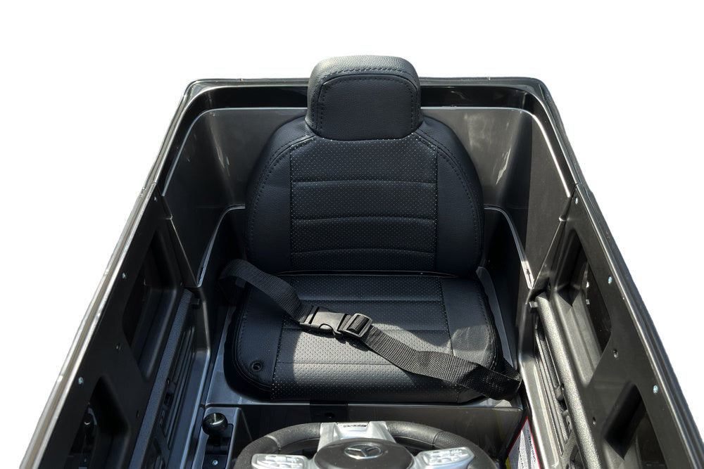 Mercedes G63, Voiture Électrique Pour Enfants Avec Batterie Lithium 12 Volts, Pneus En Caoutchouc, Siège En Cuir Et Bien Plus Encore !