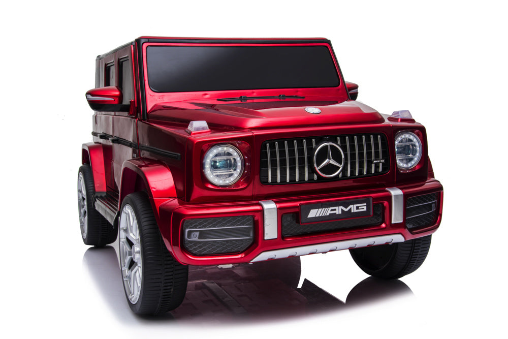 Mercedes G63, Voiture Électrique Pour Enfants Avec Batterie Lithium 12 Volts, Pneus En Caoutchouc, Siège En Cuir Et Bien Plus Encore !