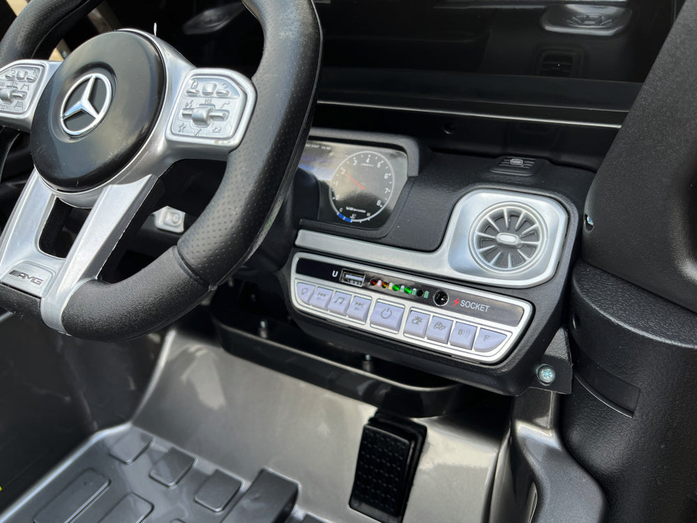 Mercedes G63, Voiture Pour Enfants Avec Batterie Au Lithium, Pneus En Caoutchouc, Siège En Similicuir