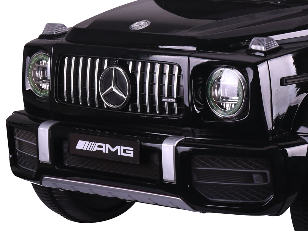 Mercedes G63, Voiture Électrique Pour Enfants Avec Batterie Lithium 12 Volts, Pneus En Caoutchouc, Siège En Cuir Et Bien Plus Encore !