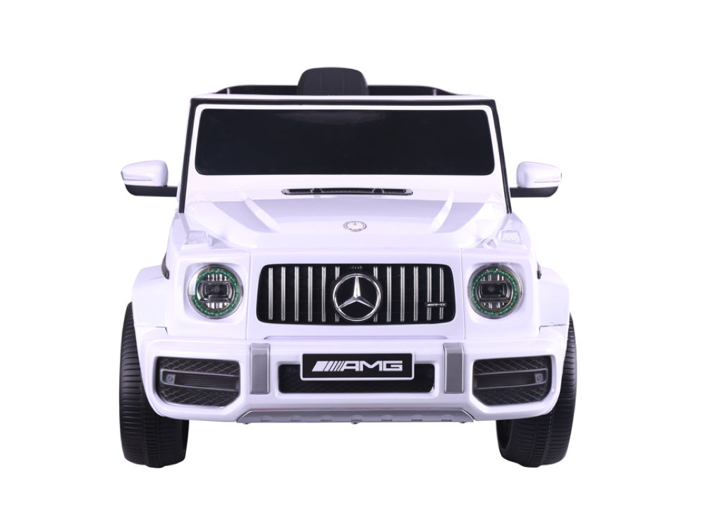 Mercedes G63, Voiture Électrique Pour Enfants Avec Batterie Lithium 12 Volts, Pneus En Caoutchouc, Siège En Cuir Et Bien Plus Encore !