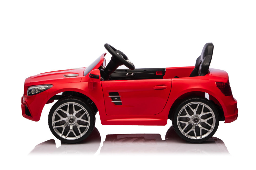 Mercedes Sl500, Voiture Électrique Pour Enfants 12 Volts Avec Une Batterie Au Lithium, Des Pneus En Caoutchouc, Un Siège En Similicuir Et Bien Plus Encore !