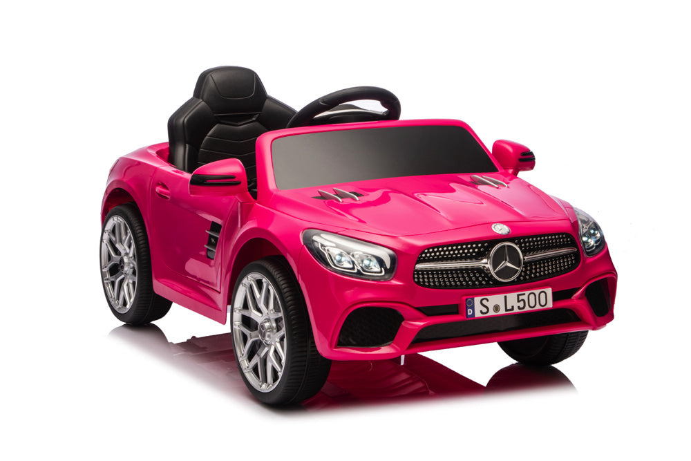 Mercedes Sl500, Voiture Électrique Pour Enfants 12 Volts Avec Une Batterie Au Lithium, Des Pneus En Caoutchouc, Un Siège En Similicuir Et Bien Plus Encore !