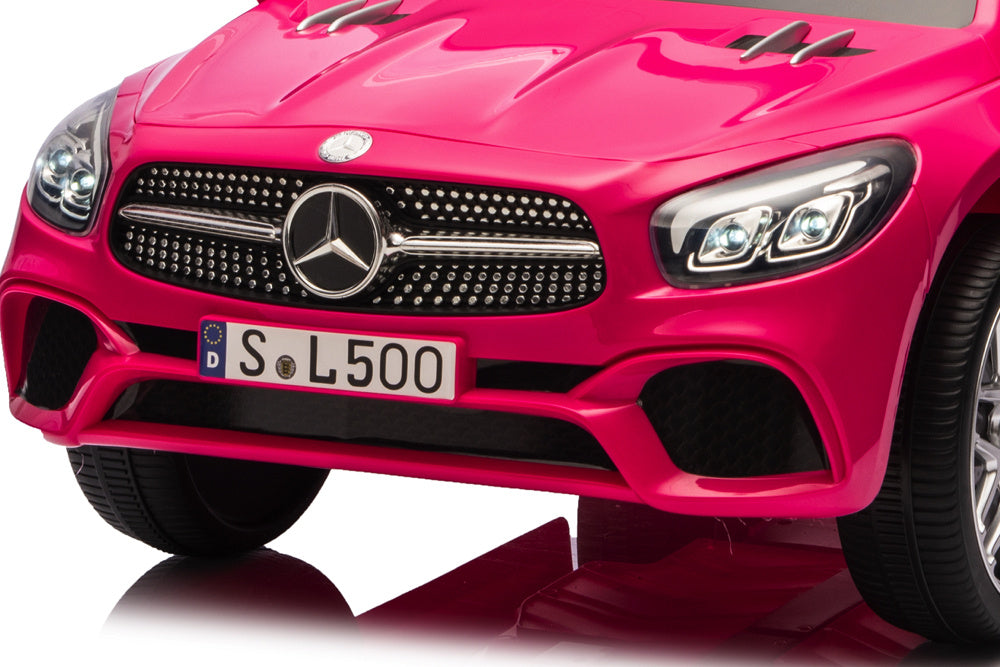 Mercedes Sl500, Voiture Électrique Pour Enfants 12 Volts Avec Une Batterie Au Lithium, Des Pneus En Caoutchouc, Un Siège En Similicuir Et Bien Plus Encore !