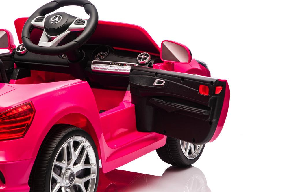 Mercedes Sl500, Voiture Électrique Pour Enfants 12 Volts Avec Une Batterie Au Lithium, Des Pneus En Caoutchouc, Un Siège En Similicuir Et Bien Plus Encore !