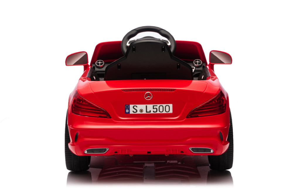 Mercedes Sl500, Voiture Électrique Pour Enfants 12 Volts Avec Une Batterie Au Lithium, Des Pneus En Caoutchouc, Un Siège En Similicuir Et Bien Plus Encore !