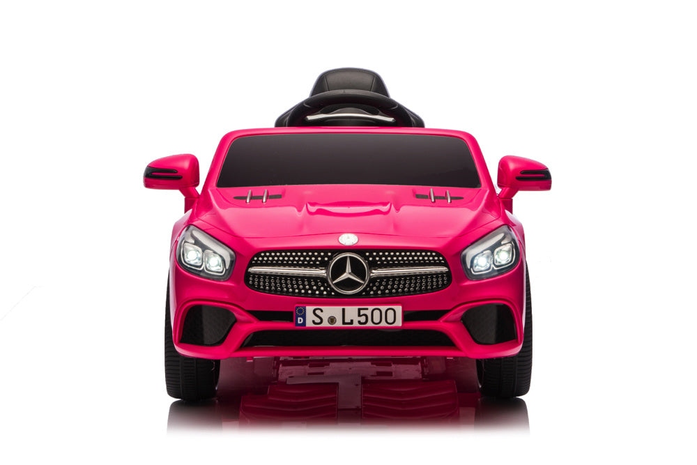 Mercedes Sl500, Voiture Électrique Pour Enfants 12 Volts Avec Une Batterie Au Lithium, Des Pneus En Caoutchouc, Un Siège En Similicuir Et Bien Plus Encore !