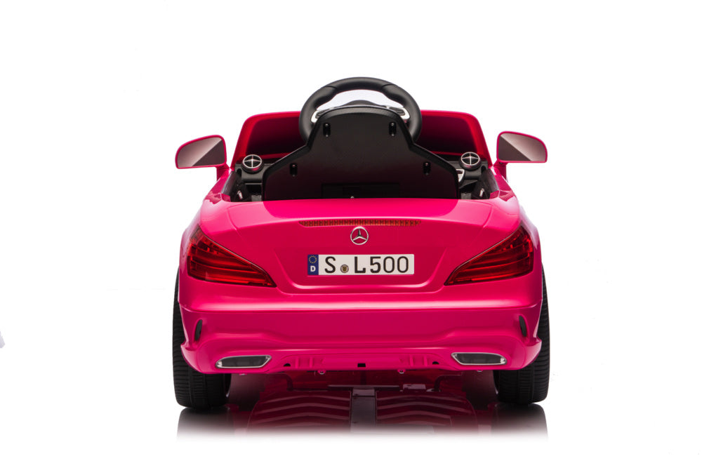 Mercedes Sl500, Voiture Électrique Pour Enfants 12 Volts Avec Une Batterie Au Lithium, Des Pneus En Caoutchouc, Un Siège En Similicuir Et Bien Plus Encore !