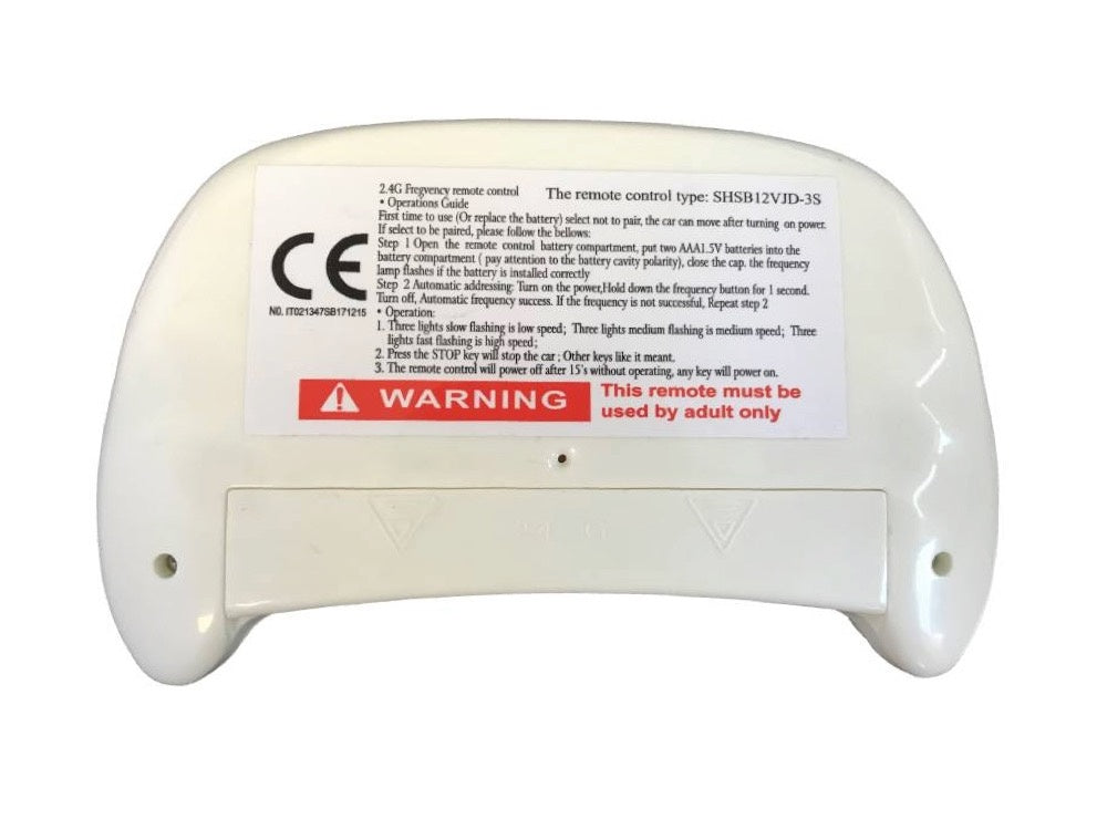 Télécommande 2,4 Ghz Pour Voitures Électriques Pour Enfants (Type : Shsb12Vjd)