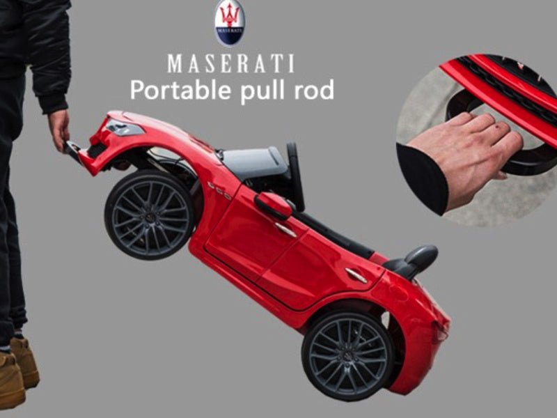 Maserati Ghibli, Voiture Électrique Pour Enfants 12V, Pneus En Caoutchouc, Siège En Cuir.