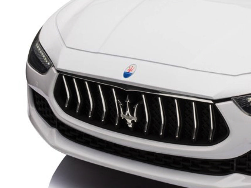 Maserati Ghibli, Voiture Électrique Pour Enfants 12V, Pneus En Caoutchouc, Siège En Cuir.