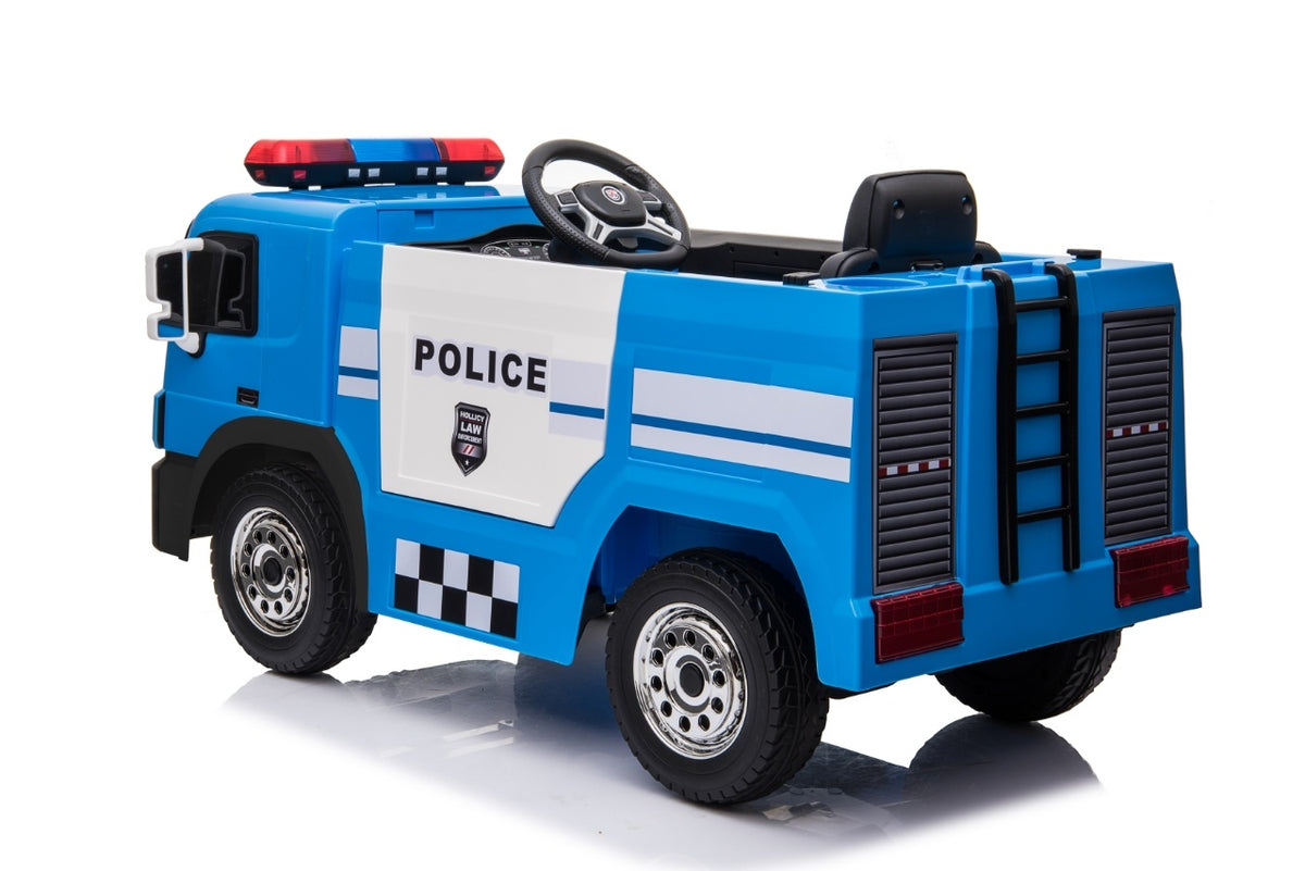 Camion De Police Électrique 12 V Bleu