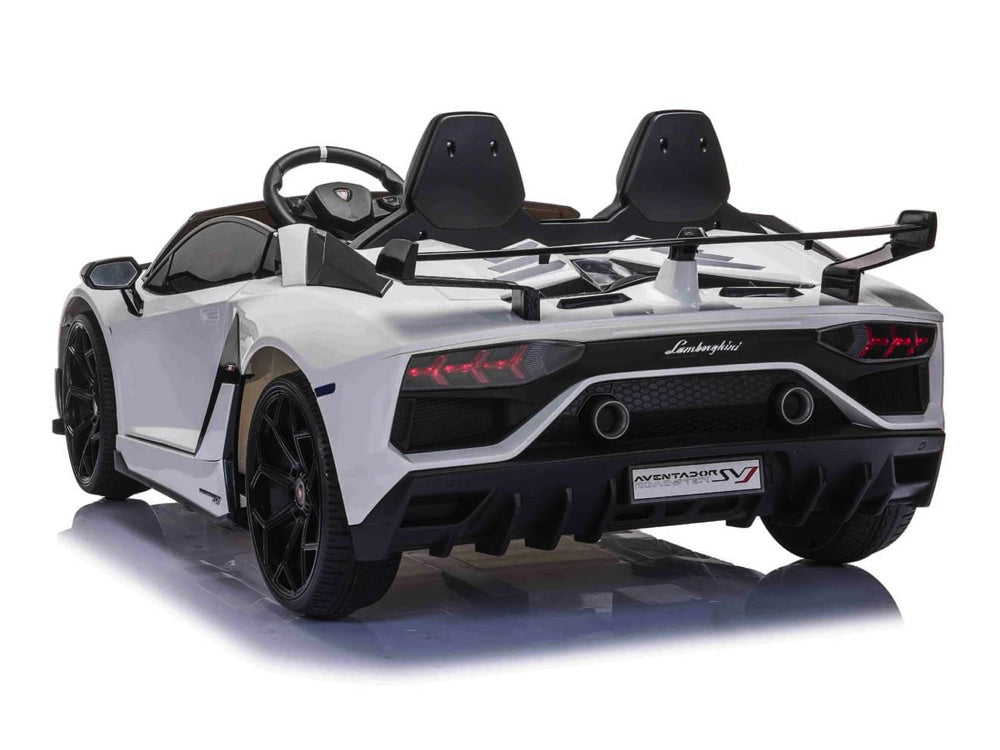 Lamborghini Aventador, Voiture Électrique Pour Enfants 2 Personnes 24 Volts Avec Pneus En Caoutchouc, Siège En Cuir !