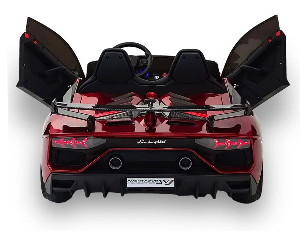 Lamborghini Aventador, Voiture Électrique Pour Enfants 2 Personnes 24 Volts Avec Pneus En Caoutchouc, Siège En Cuir !