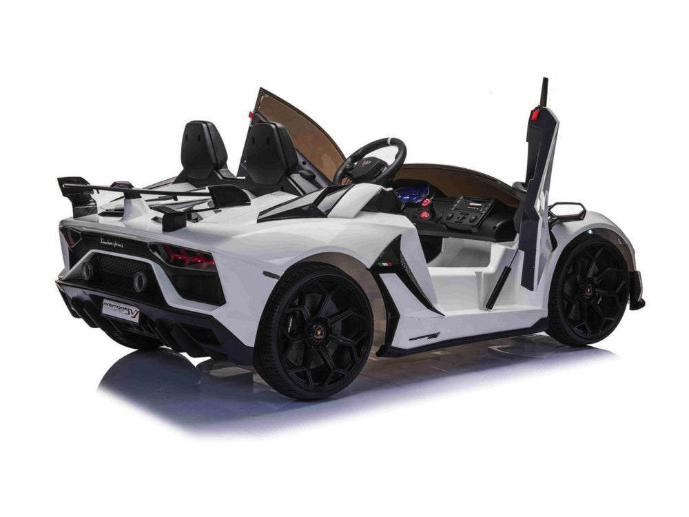 Lamborghini Aventador, Voiture Électrique Pour Enfants 2 Personnes 24 Volts Avec Pneus En Caoutchouc, Siège En Cuir !