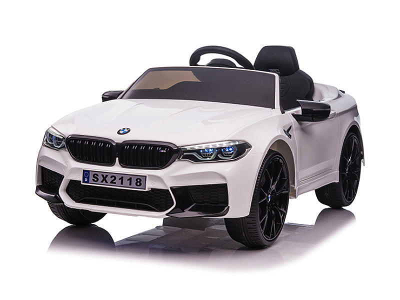 Bmw M5,Lithium, Siège En Cuir, Pneus En Caoutchouc, Voiture À Batterie Pour Enfants !