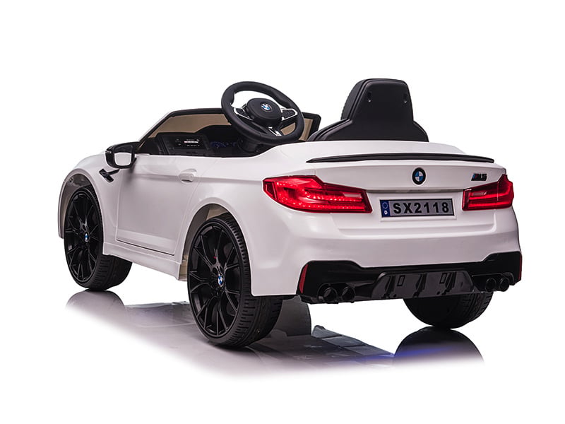 Bmw M5,Lithium, Siège En Cuir, Pneus En Caoutchouc, Voiture À Batterie Pour Enfants !