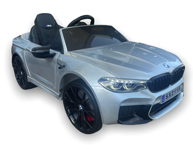 Bmw M5,Lithium, Siège En Cuir, Pneus En Caoutchouc, Voiture À Batterie Pour Enfants !