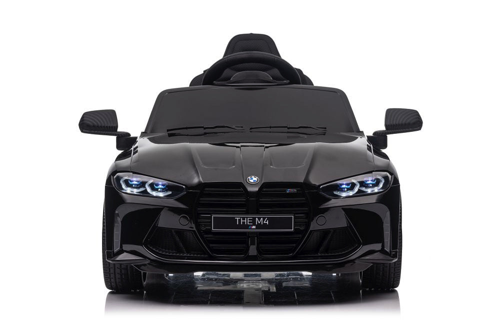 Bmw M4, Voiture Électrique Pour Enfants 12 Volts, Siège En Cuir, Pneus En Caoutchouc, Voiture À Batterie Pour Enfants !
