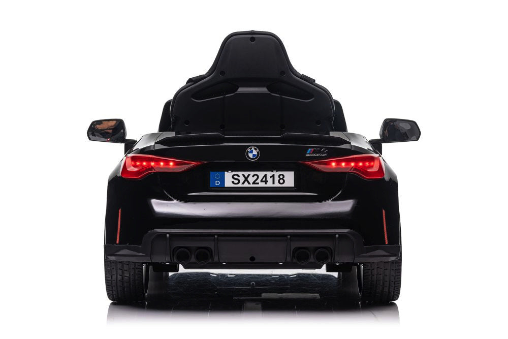 Bmw M4, Voiture Électrique Pour Enfants 12 Volts, Siège En Cuir, Pneus En Caoutchouc, Voiture À Batterie Pour Enfants !
