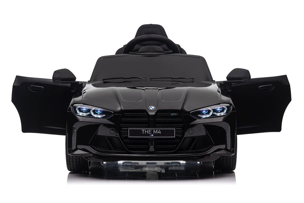 Bmw M4, Voiture Électrique Pour Enfants 12 Volts, Siège En Cuir, Pneus En Caoutchouc, Voiture À Batterie Pour Enfants !