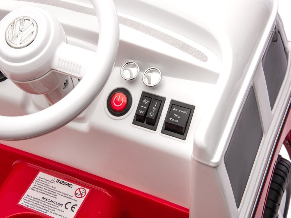 Bus Classique Volkswagen T1, Voiture Pour Enfants 12 Volts Avec Pneus En Caoutchouc Et Plus Encore !