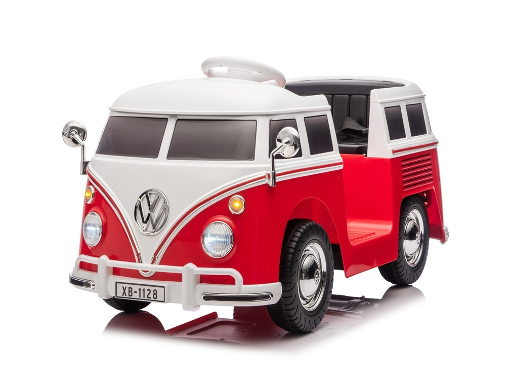 Bus Classique Volkswagen T1, Voiture Pour Enfants 12 Volts Avec Pneus En Caoutchouc Et Plus Encore !