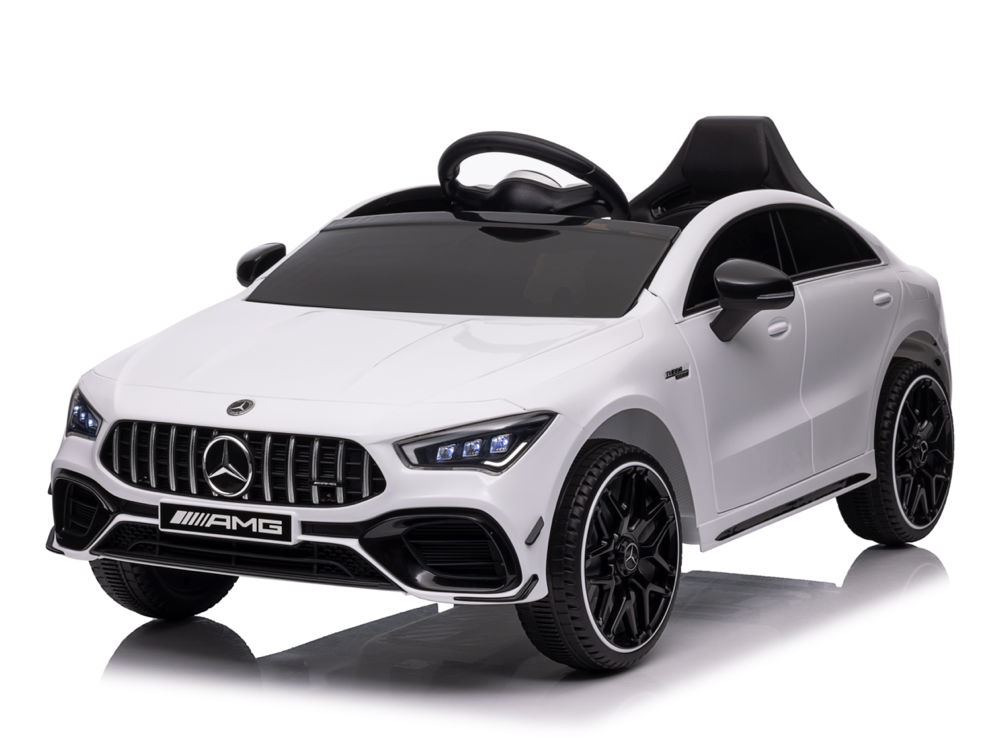 Voiture Électrique Pour Enfants Mercedes Cla 45 S Amg Voiture Électrique Pour Enfants 12 Volts Avec Pneus En Caoutchouc, Siège En Cuir Et Plus Encore !