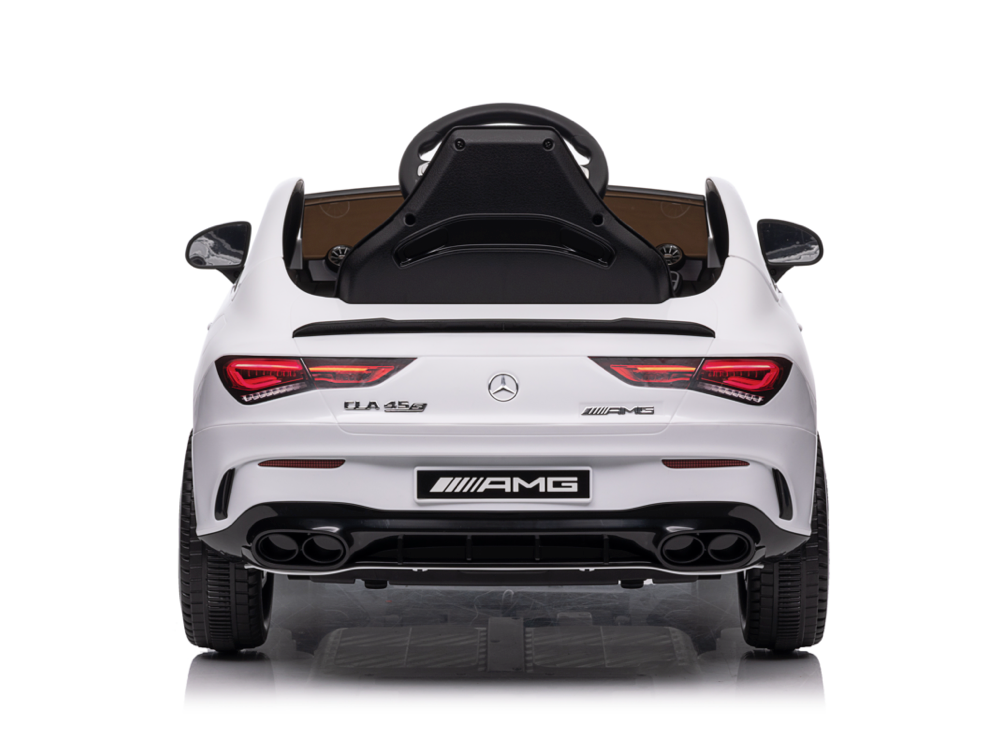 Voiture Électrique Pour Enfants Mercedes Cla 45 S Amg Voiture Électrique Pour Enfants 12 Volts Avec Pneus En Caoutchouc, Siège En Cuir Et Plus Encore !