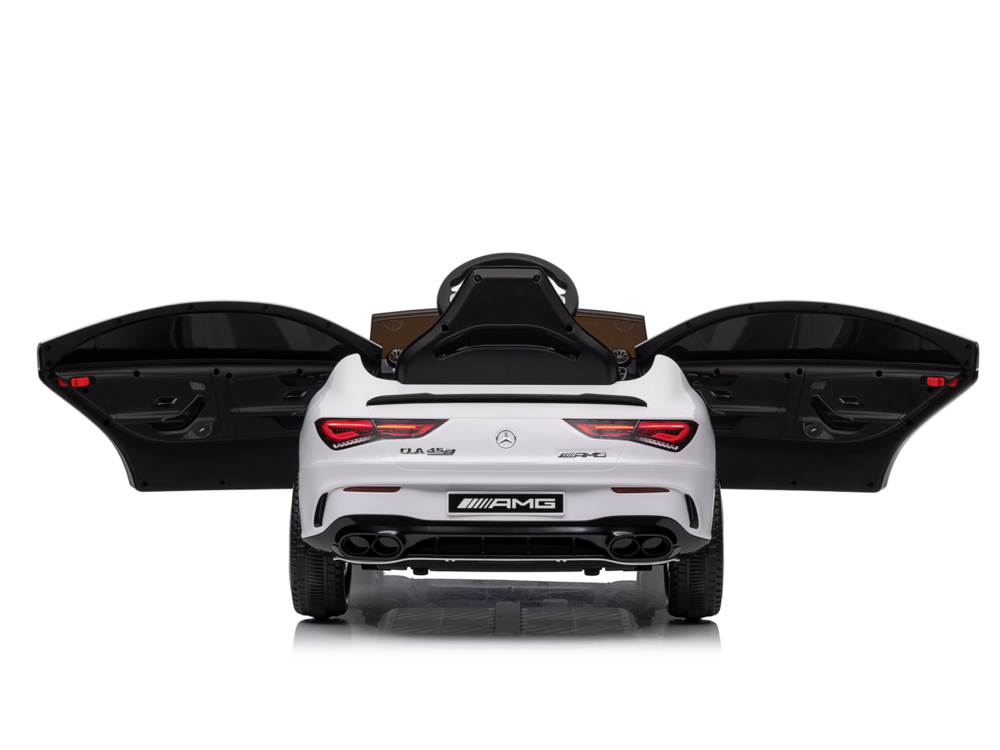 Voiture Électrique Pour Enfants Mercedes Cla 45 S Amg Voiture Électrique Pour Enfants 12 Volts Avec Pneus En Caoutchouc, Siège En Cuir Et Plus Encore !