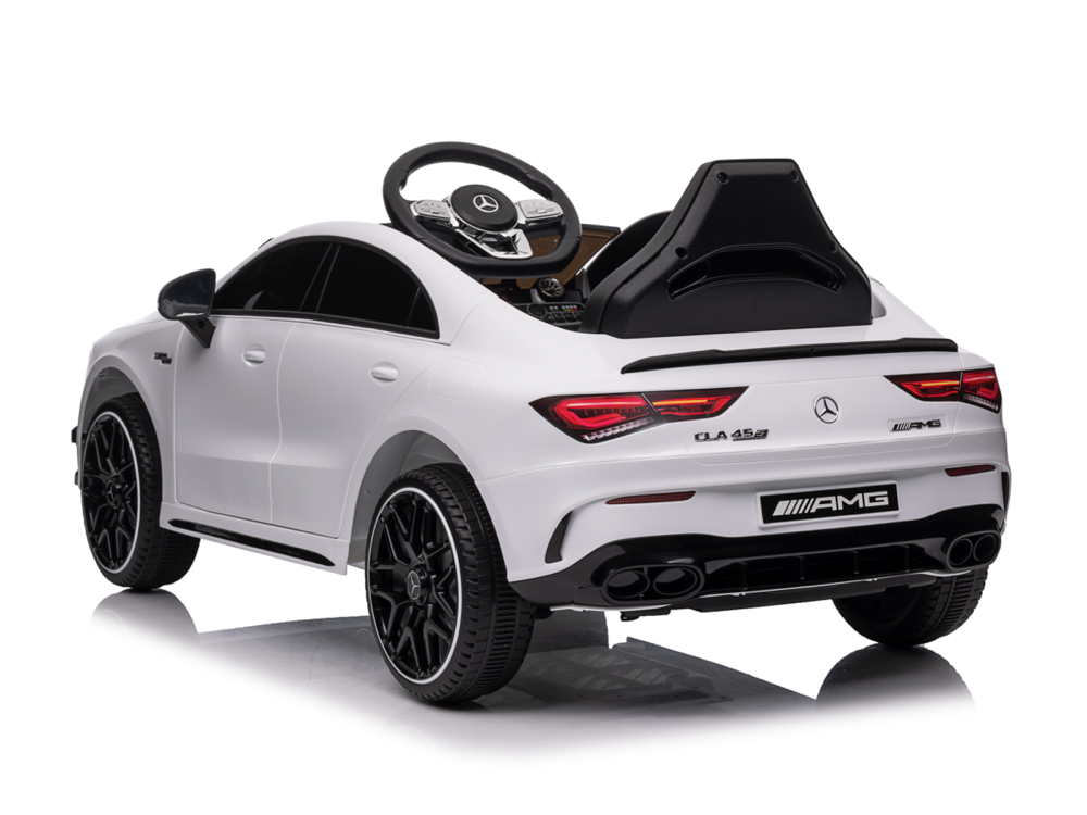 Voiture Électrique Pour Enfants Mercedes Cla 45 S Amg Voiture Électrique Pour Enfants 12 Volts Avec Pneus En Caoutchouc, Siège En Cuir Et Plus Encore !