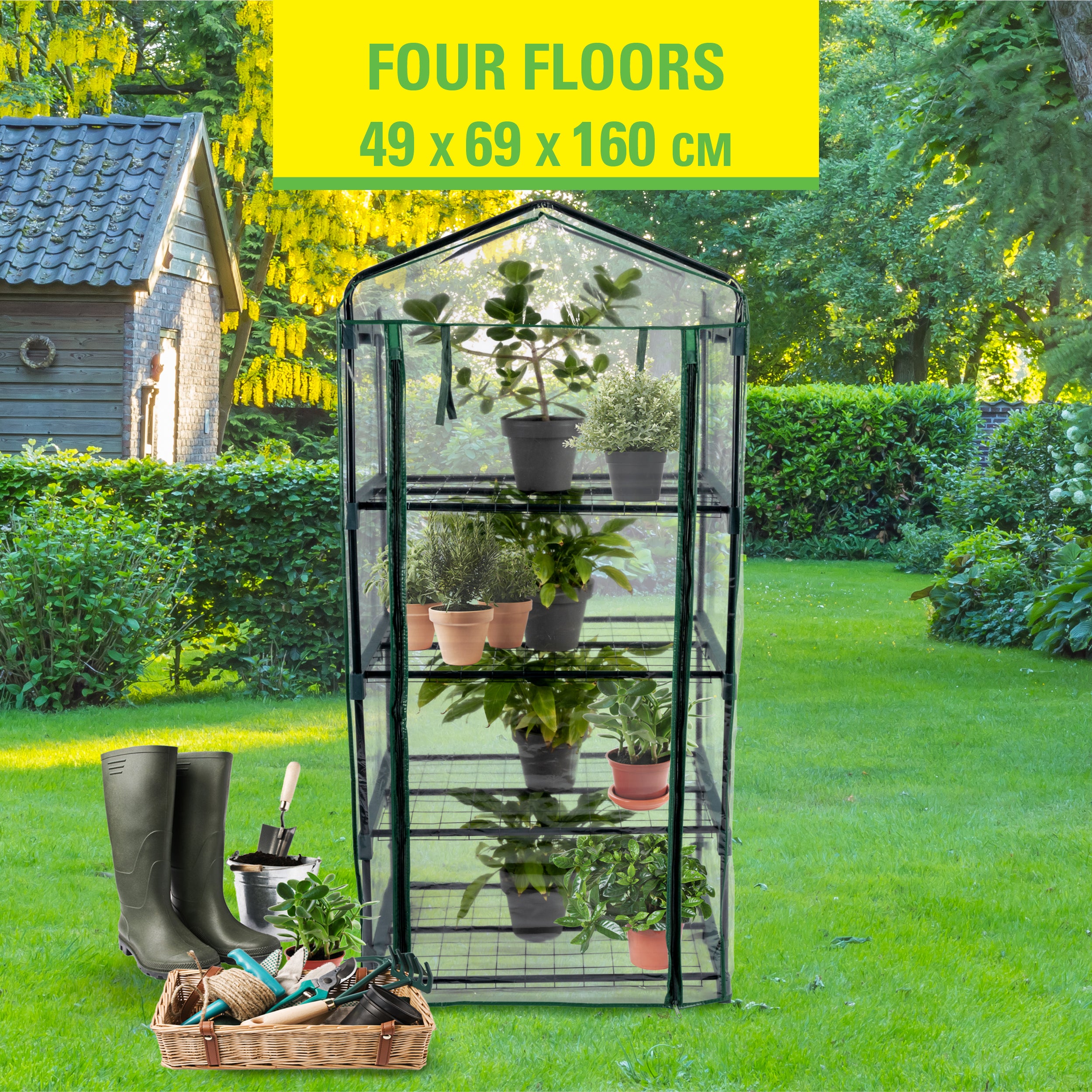 Greenhouse 4Layer, 69X49X160Cm