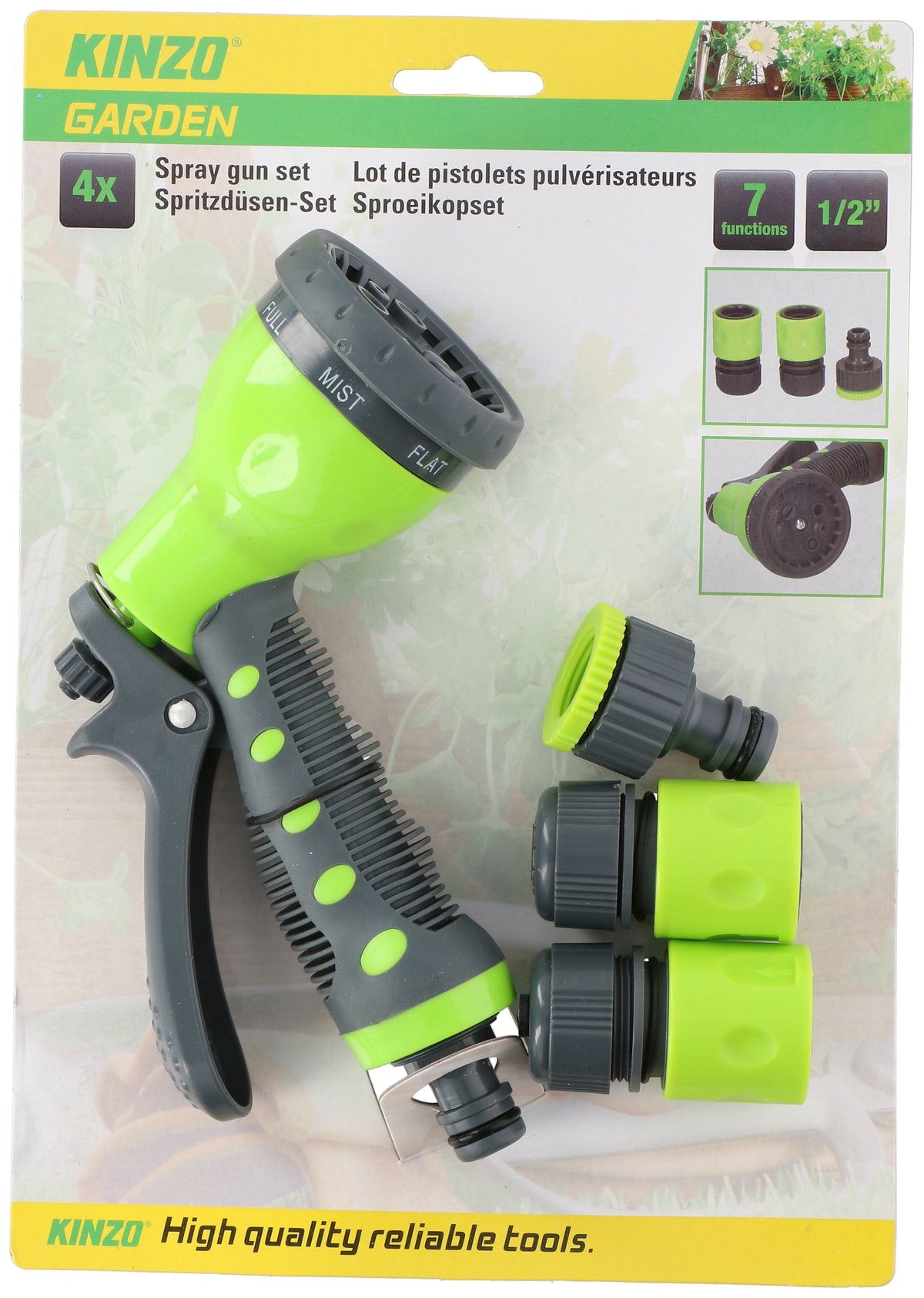 Spraygun Set 7Func Pl 4Pc