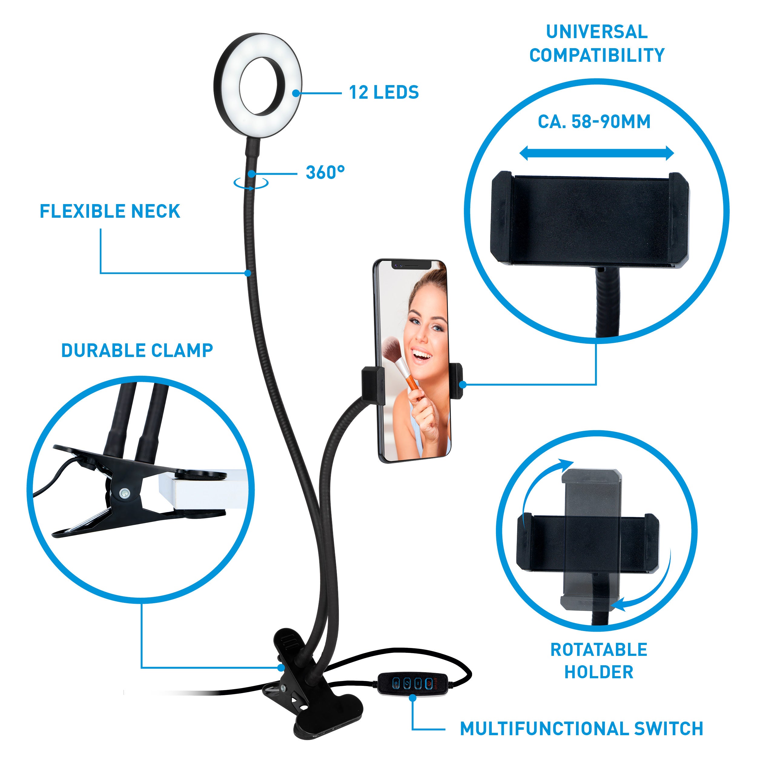Selfie Studio 2In1 24 Led