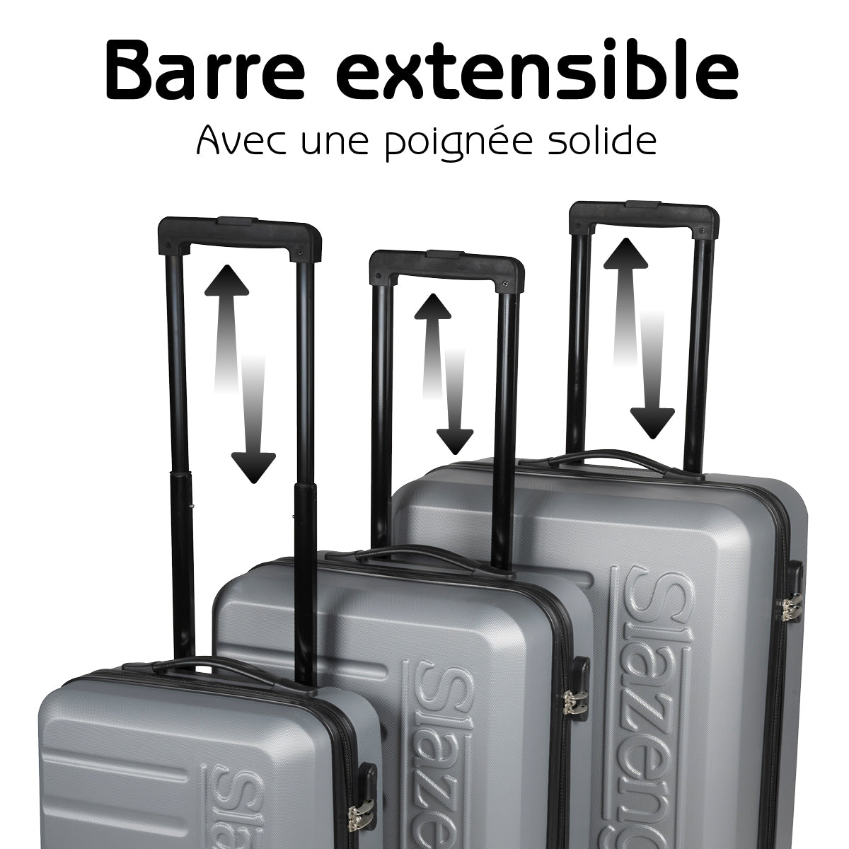 Trolley Set 3Pc Silver