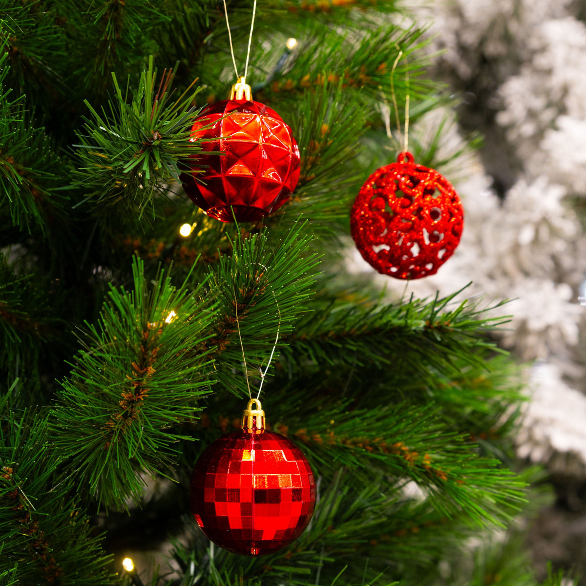 Tree Decoration Red 60Pc