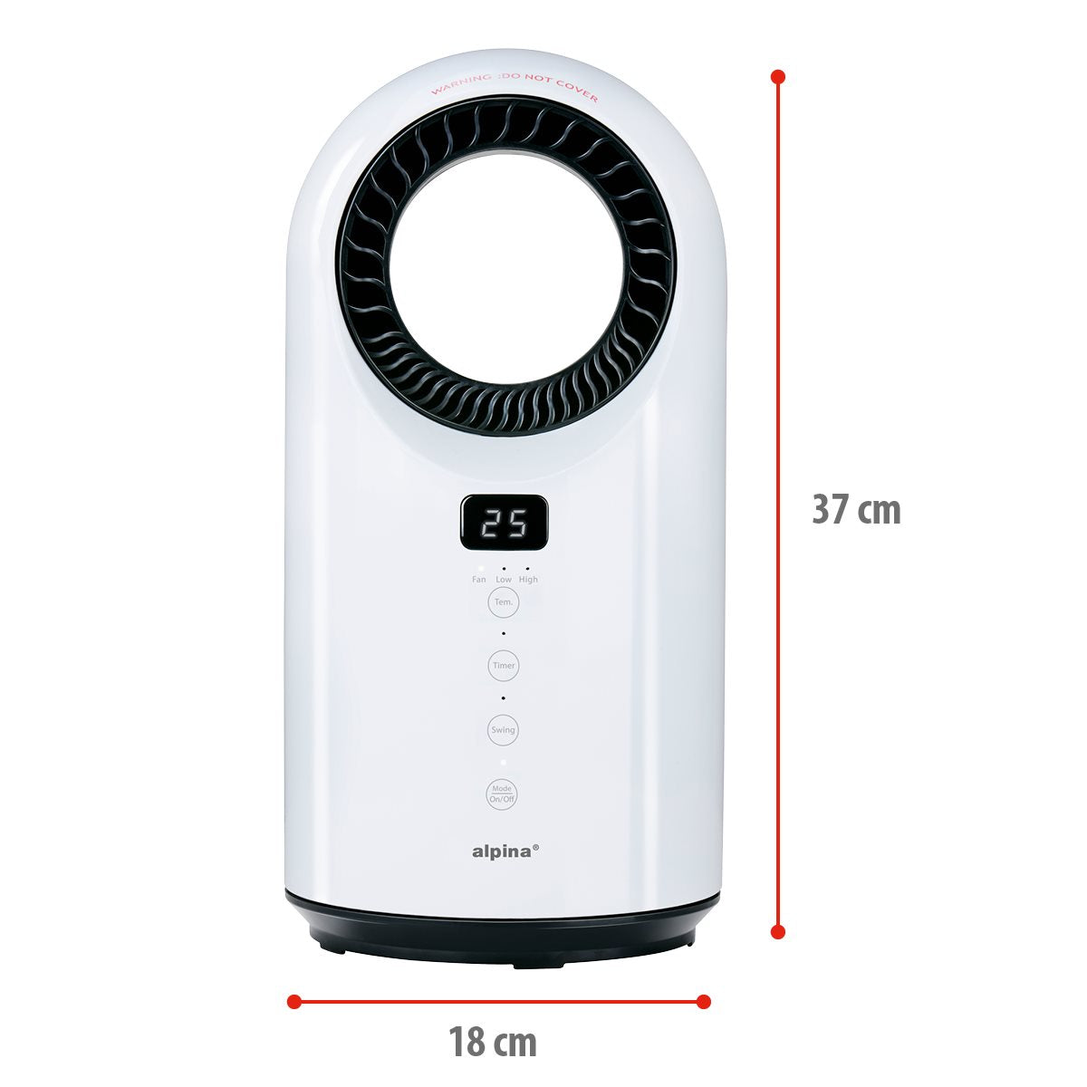 Ptc Heater Bladeless 1000/1500W