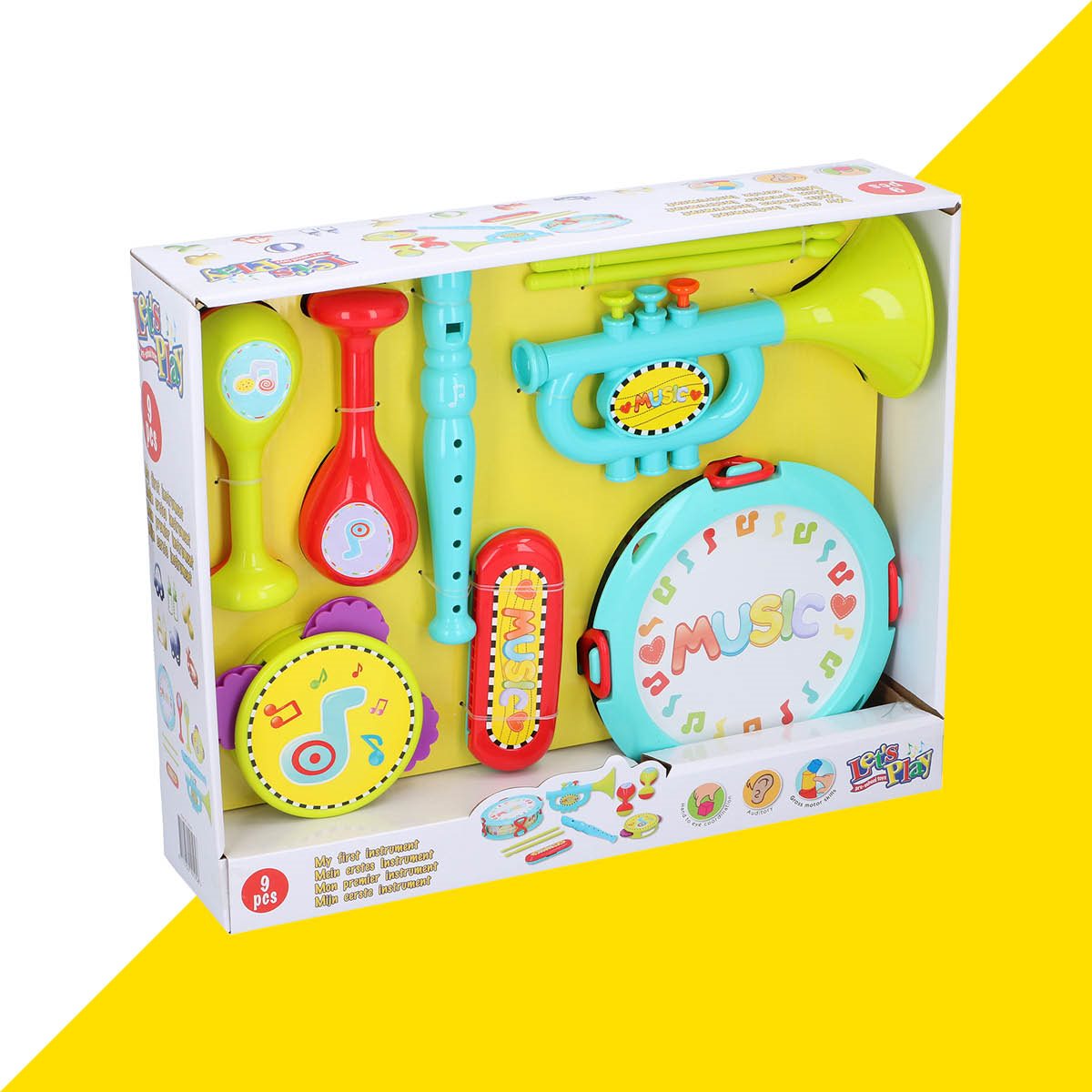 Music Instruments Set 9Pcs Abs