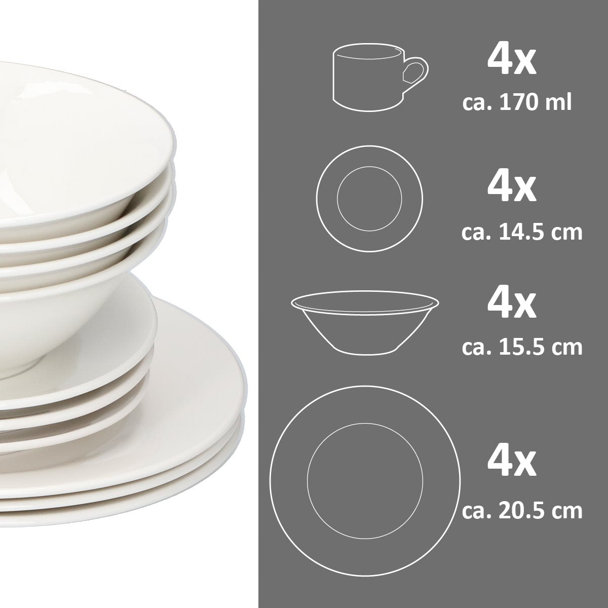 Breakfast Set 16Pc