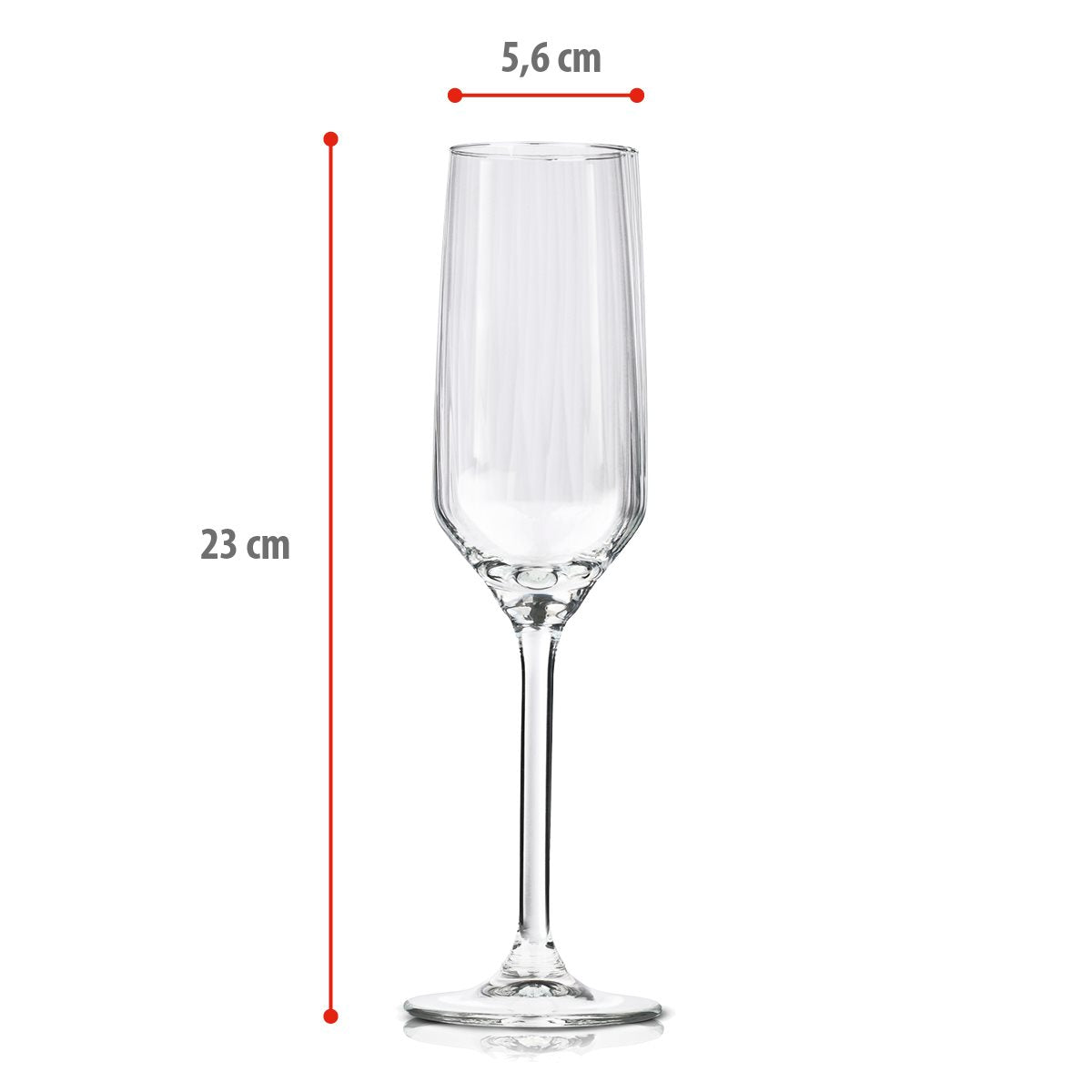 Champagne Glass 220Ml 4Pc