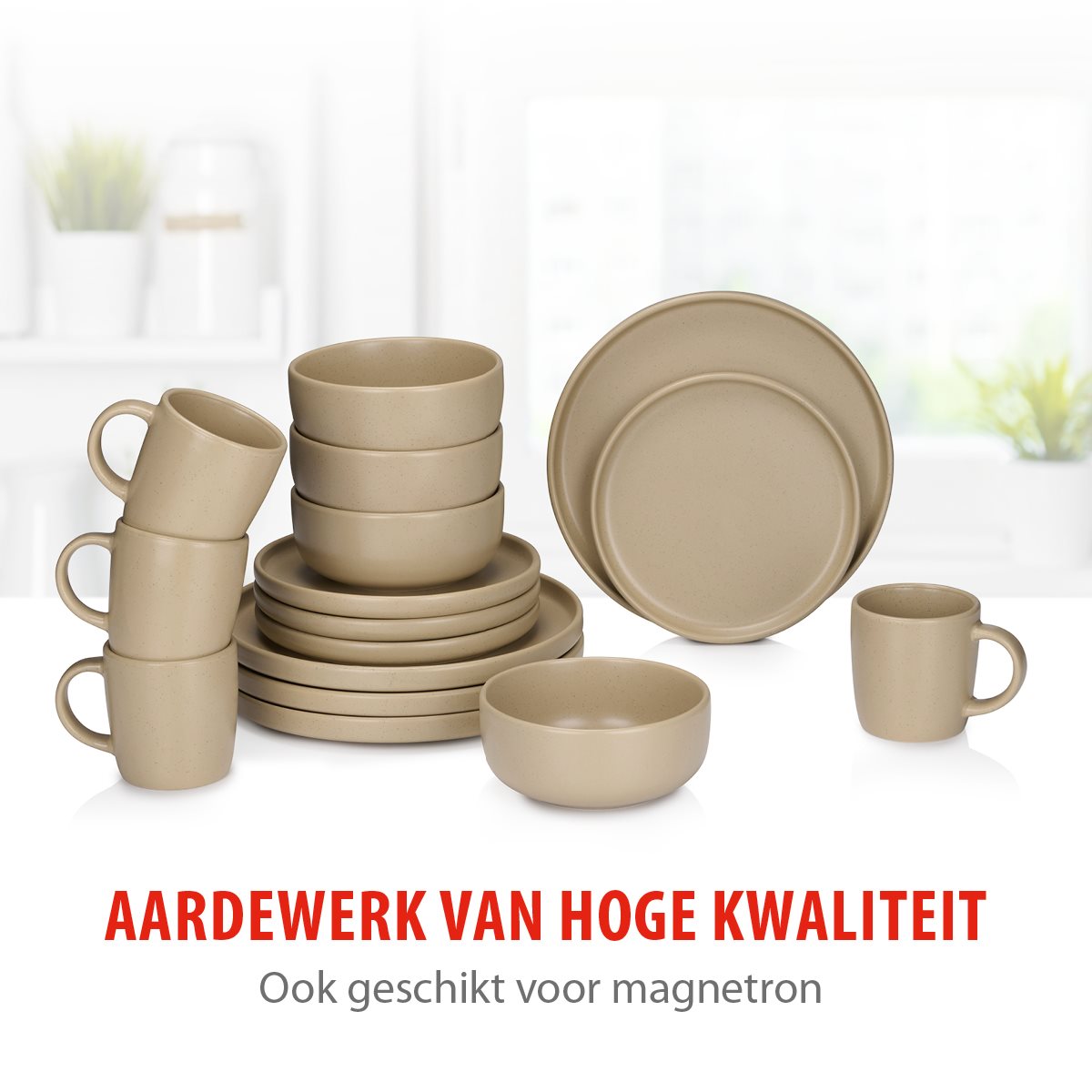 Dinner Set Sand 16Pcs