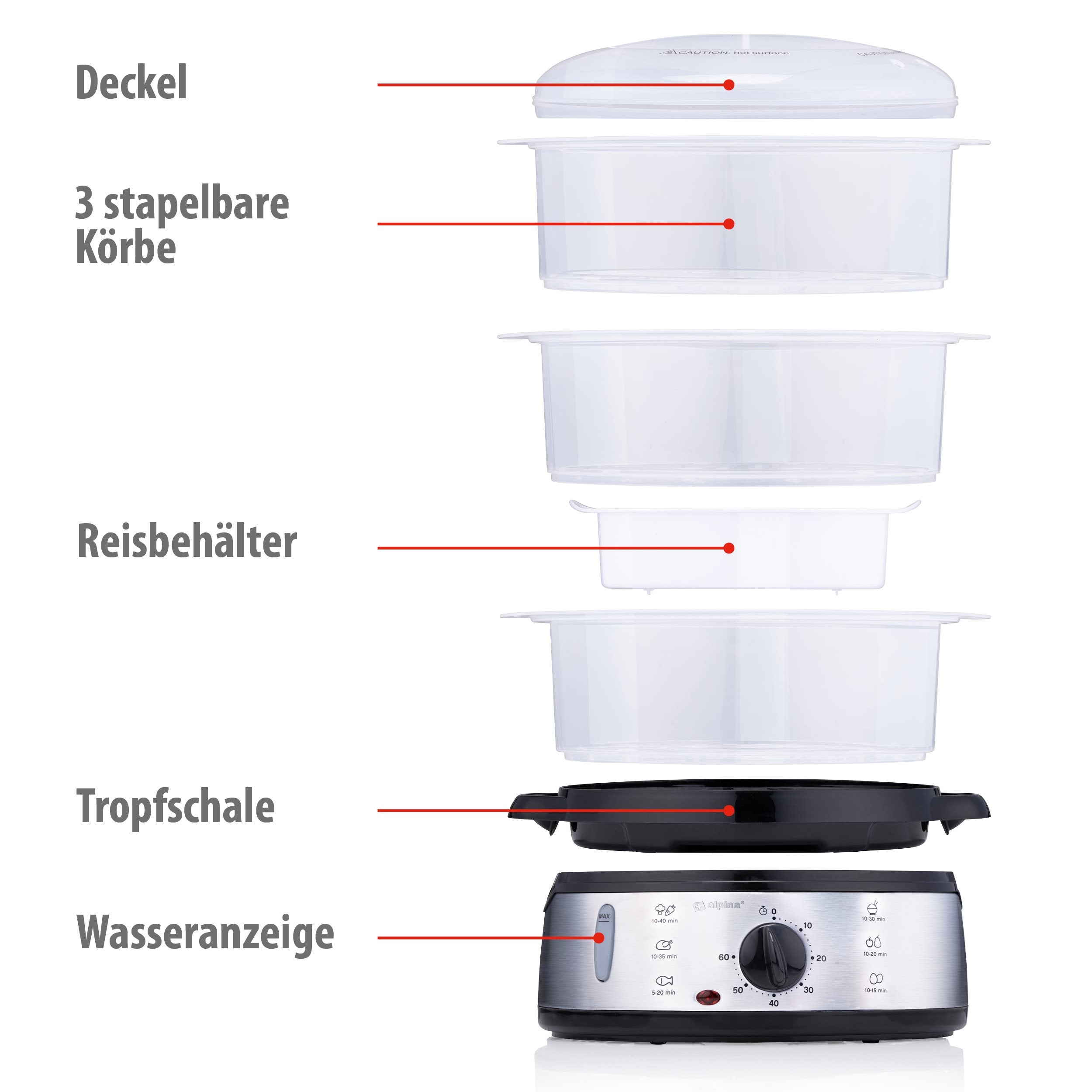 Food Steamer 230V 800W