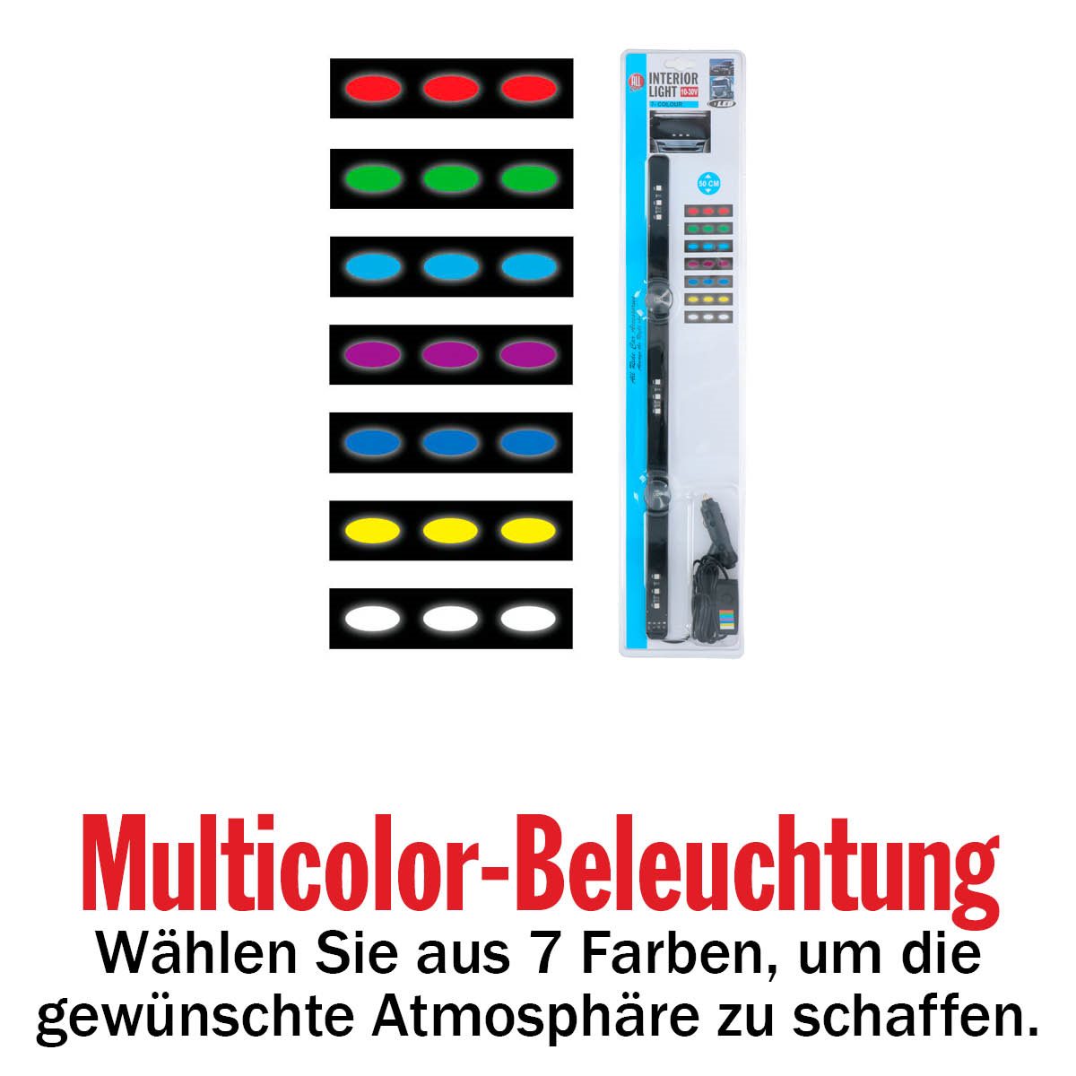 Deco Lightbar 9Led 7Colours