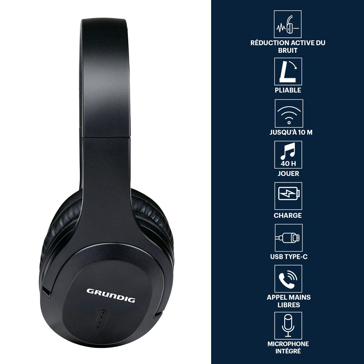 Headphone Bt Anc 400Mah