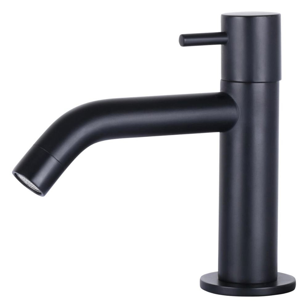 Fonteinset Keramiek Kraan Gebogen Mat Zwart 30 X 30 X 10 Cm