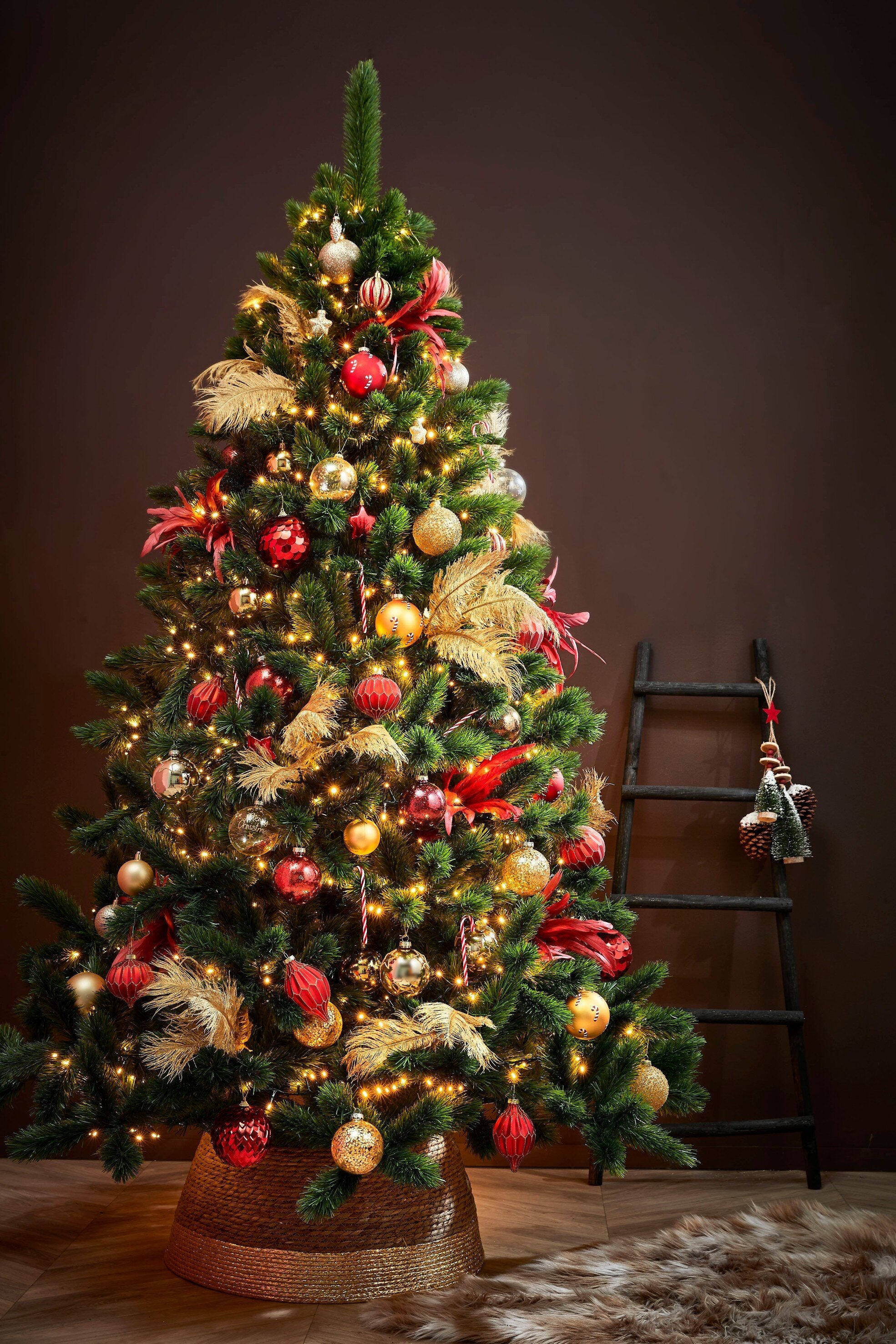 Christmas Tree Skirt - H26 X Ø58 Cm - Seagrass - Gold