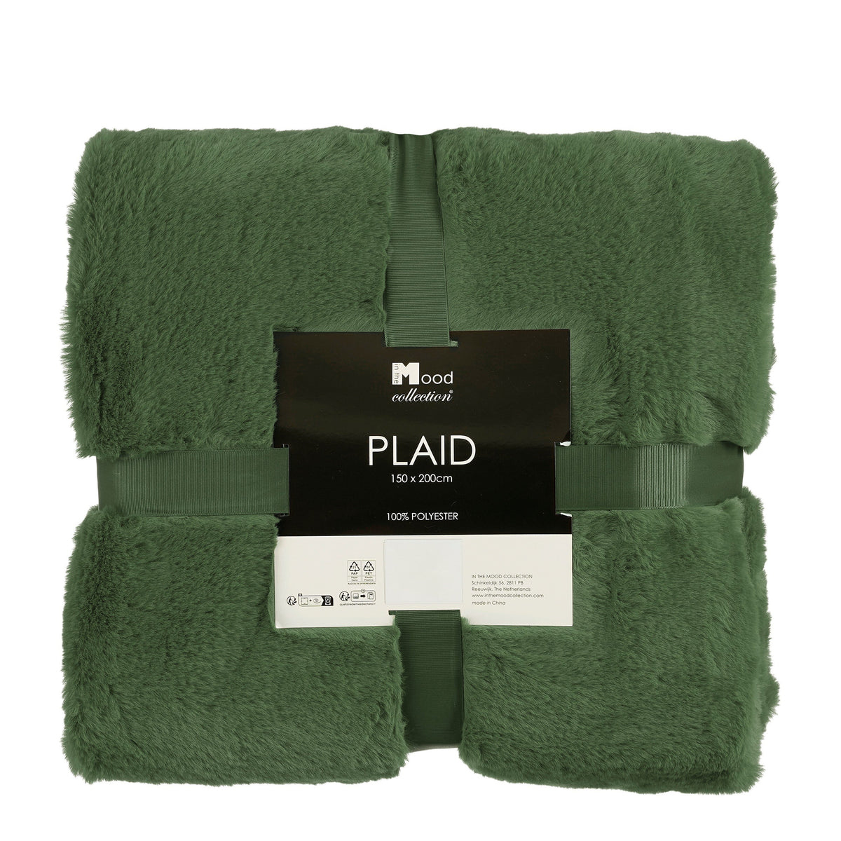 Bronte Fleece Blanket - L200 X W150 Cm - Dark Green
